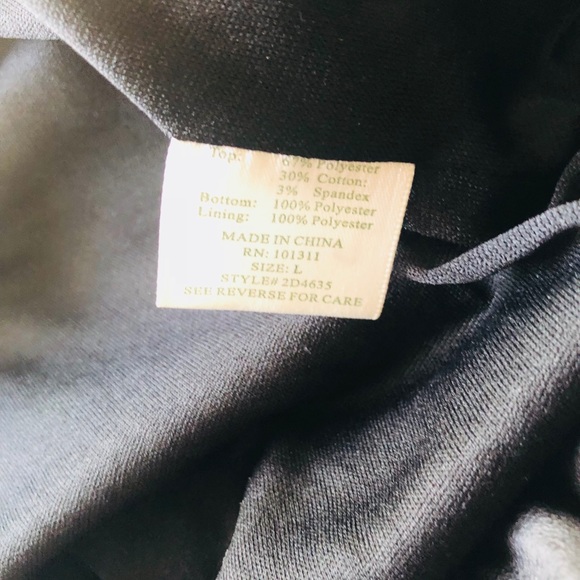 CHARLOTTE RUSSE short black party dress Large - Picture 6 of 6